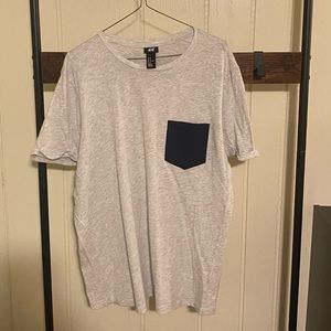 Medium, H&M, grey, T-shirt